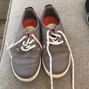 Grey Sperry Slide Ons